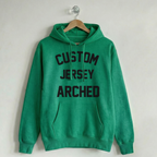 Custom Vintage Hoodie Sweatshirt Jersey Arched Turf