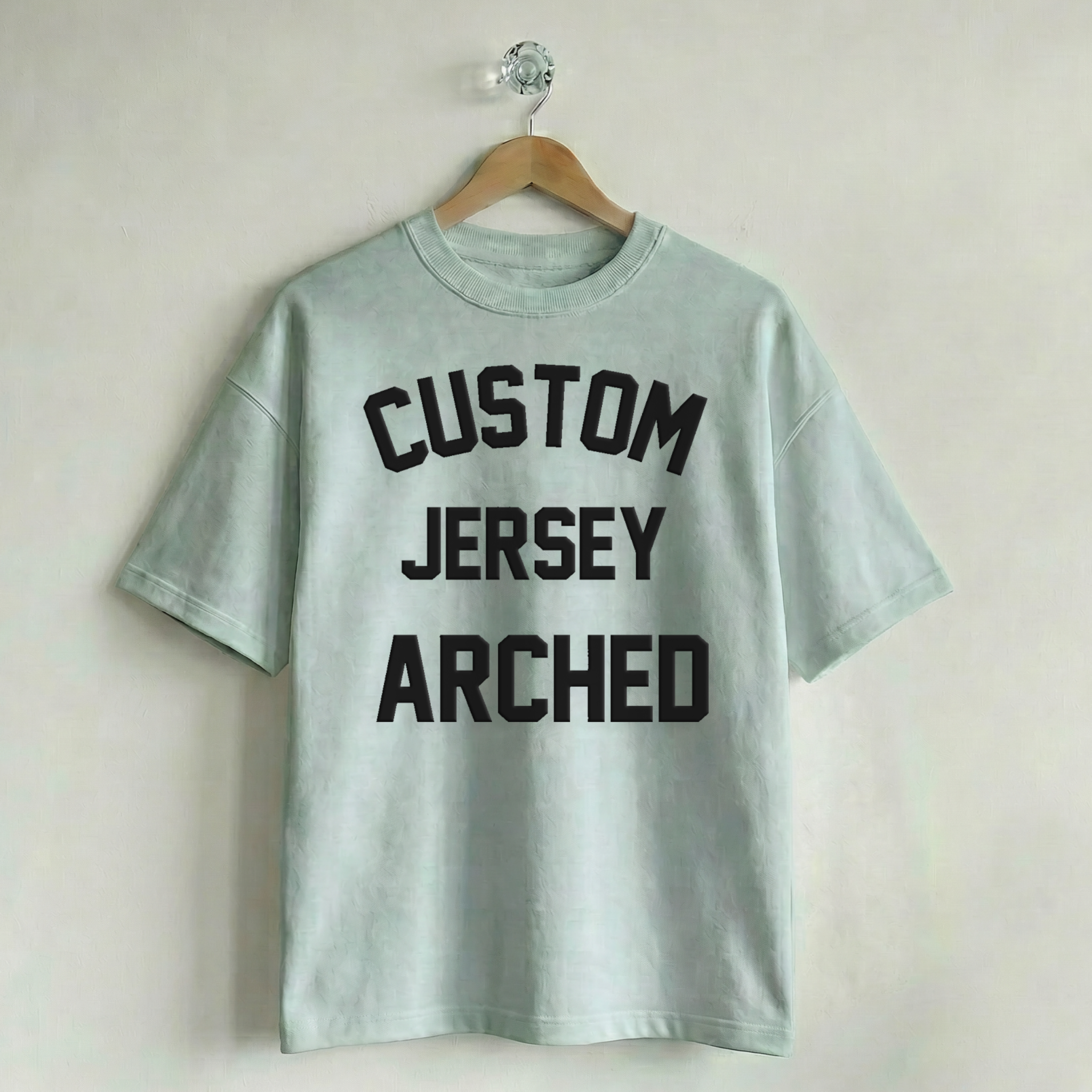 Custom Vintage Graphic Tee Jersey Arched Unconventional Green