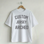 Custom Vintage Graphic Tee Jersey Arched White