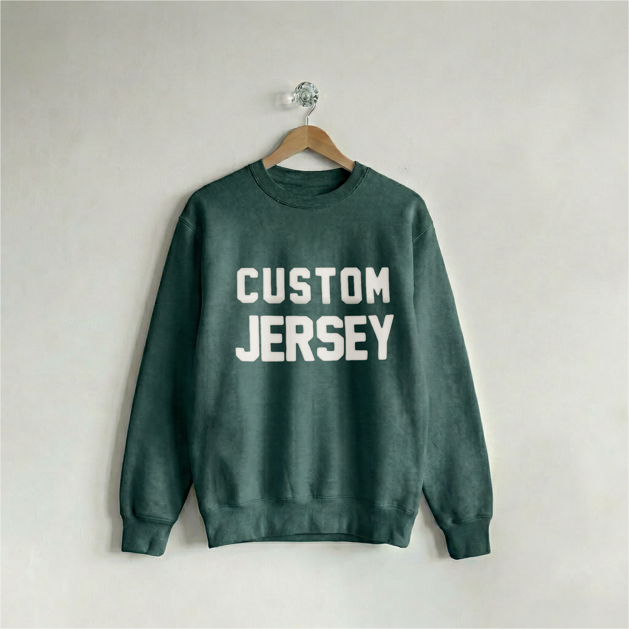 Custom Crew Jersey Athletic Forest