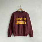 Custom Crew Jersey Maroon