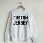Custom Vintage Crewneck Sweatshirt Jersey White