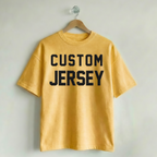 Custom Vintage Graphic Tee Jersey Lemon