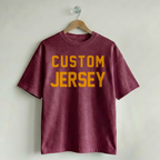 Custom Vintage Graphic Tee Jersey Maroon