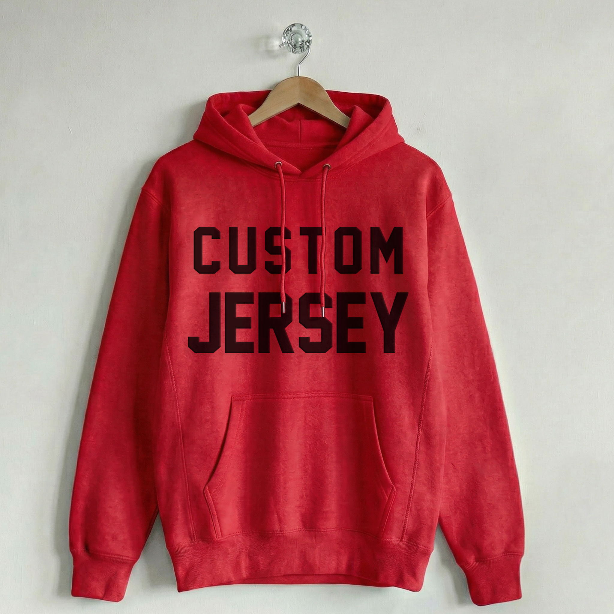 Custom Vintage Hoodie Sweatshirt Jersey Nantucket Red