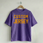Custom Vintage Graphic Tee Jersey Purple