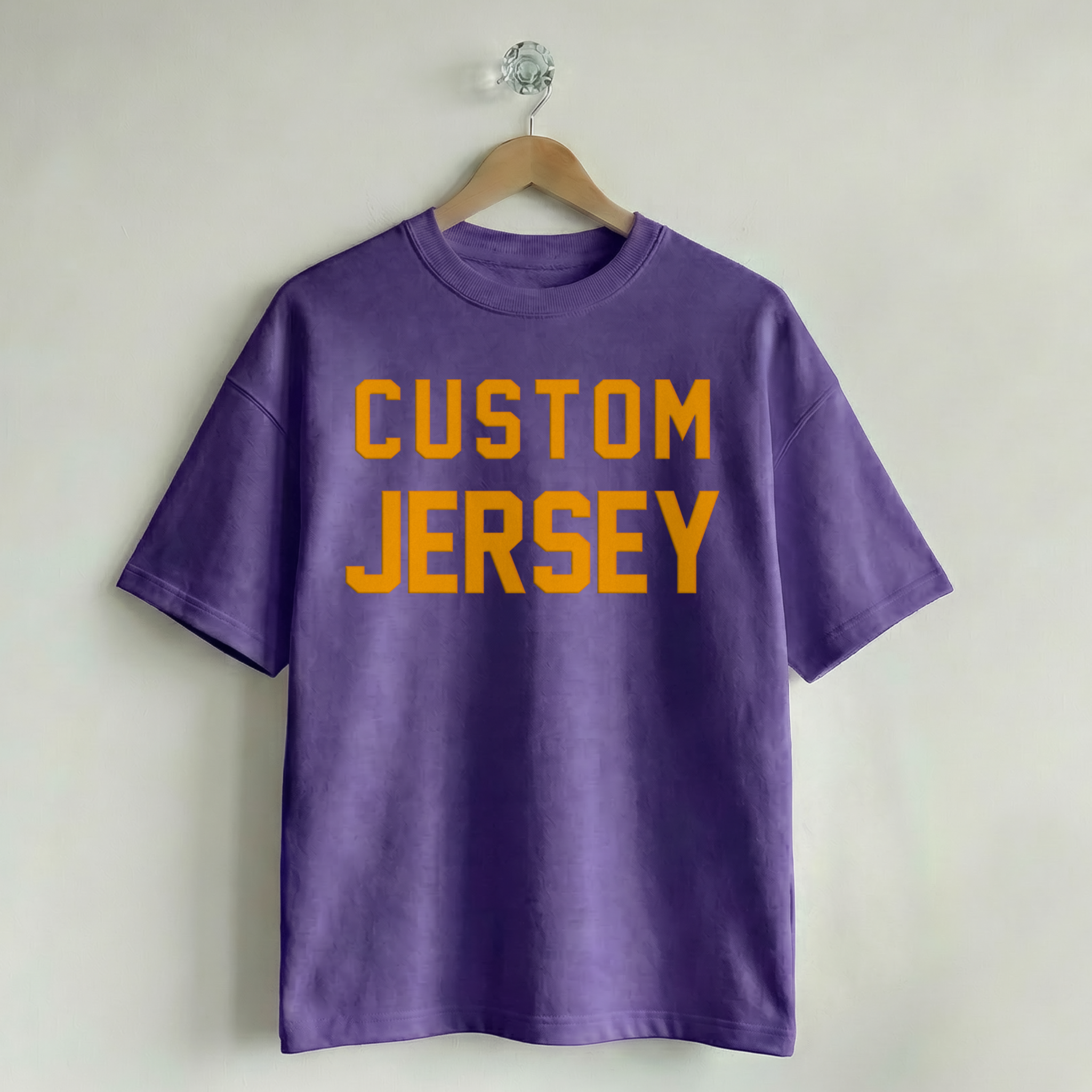Custom Vintage Graphic Tee Jersey Purple