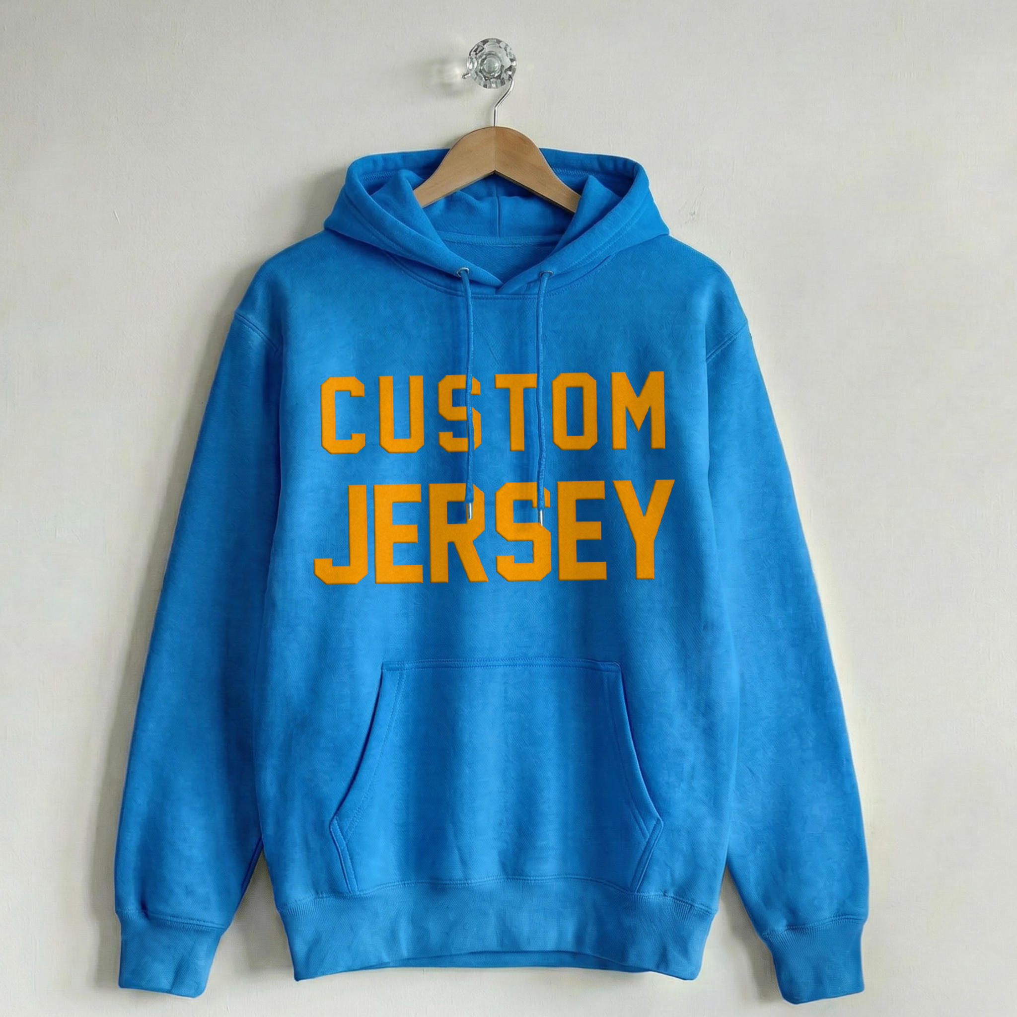 Custom Vintage Hoodie Sweatshirt Jersey Royal