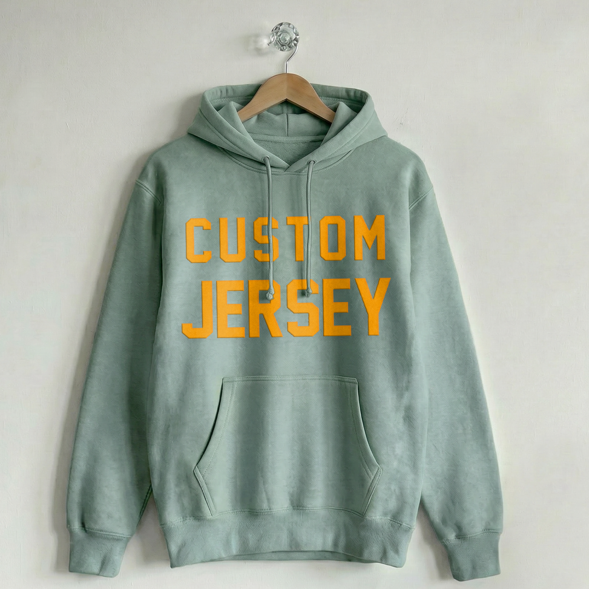 Custom Vintage Hoodie Sweatshirt Jersey Unconventional Green