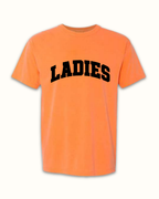 The Ladies In Orange Collegiate Crewneck Sweatshirt Hoodie Tee Ladies Collegiate Tee Orange