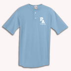 PAC Vintage Henley Shirt Adult Series PAC Heritage Blue Henley Shirt