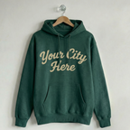 Custom Vintage Hoodie Sweatshirt Rally Athletic Forest