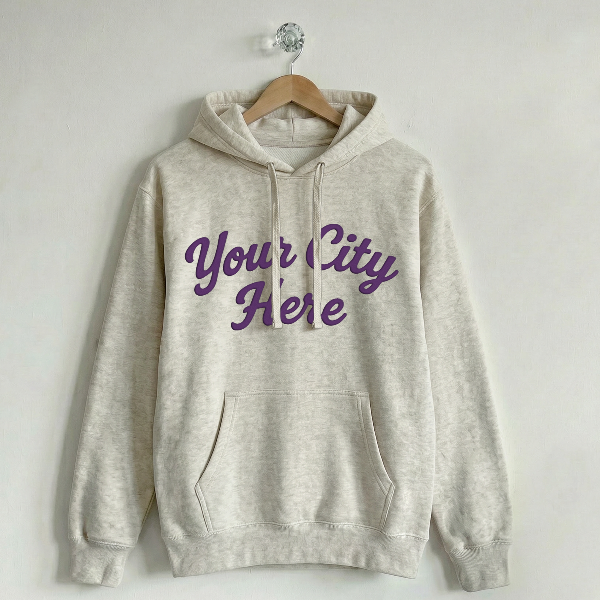 Custom Vintage Hoodie Sweatshirt Rally Creamy Ash