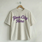 Custom Vintage Graphic Tee Rally Creamy Ash