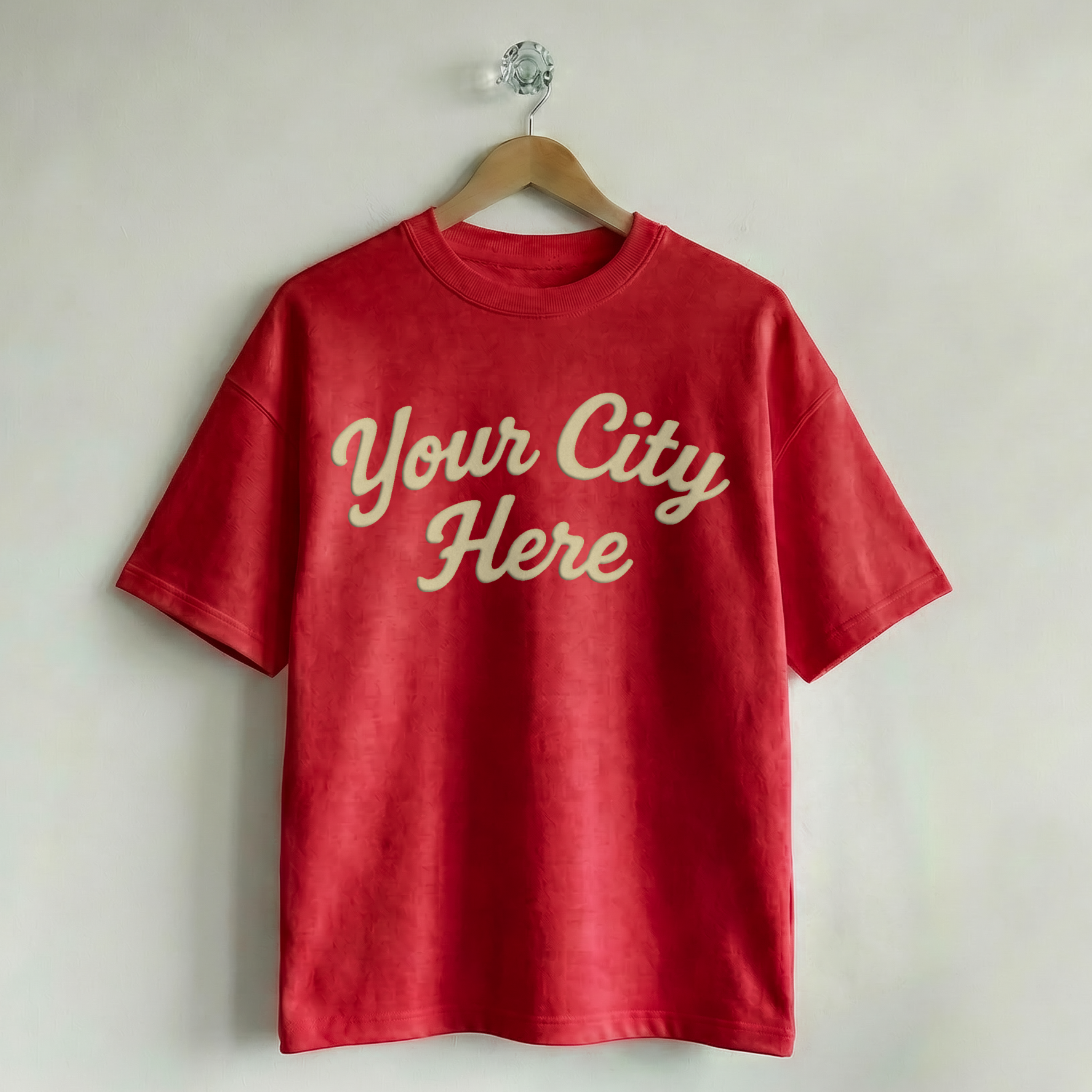 Custom Vintage Graphic Tee Rally Nantucket Red