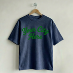 Custom Vintage Graphic Tee Rally Navy