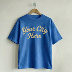 Custom Vintage Graphic Tee Rally Royal