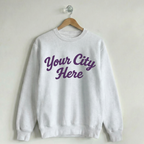 Custom Vintage Crewneck Sweatshirt Rally White