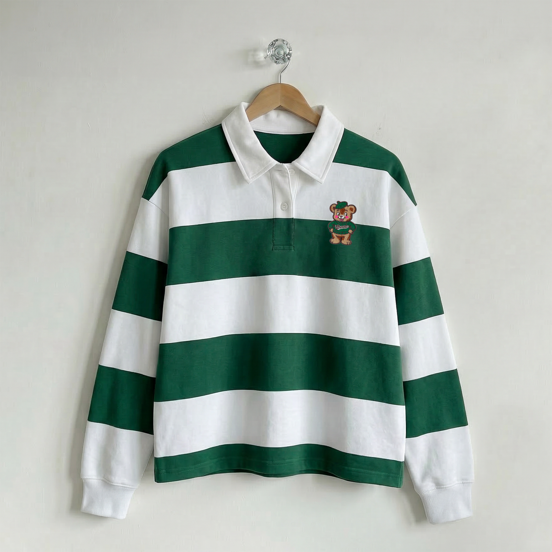 Crown Point Bulldogs Classics Pennant Boxy Striped Rugby Shirt