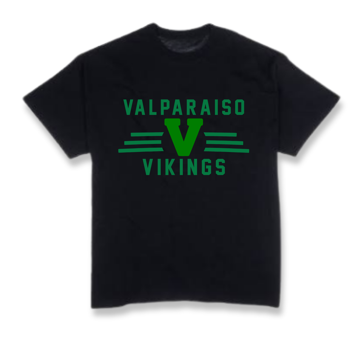 Valpo Vikings Stadium Line Black Tee