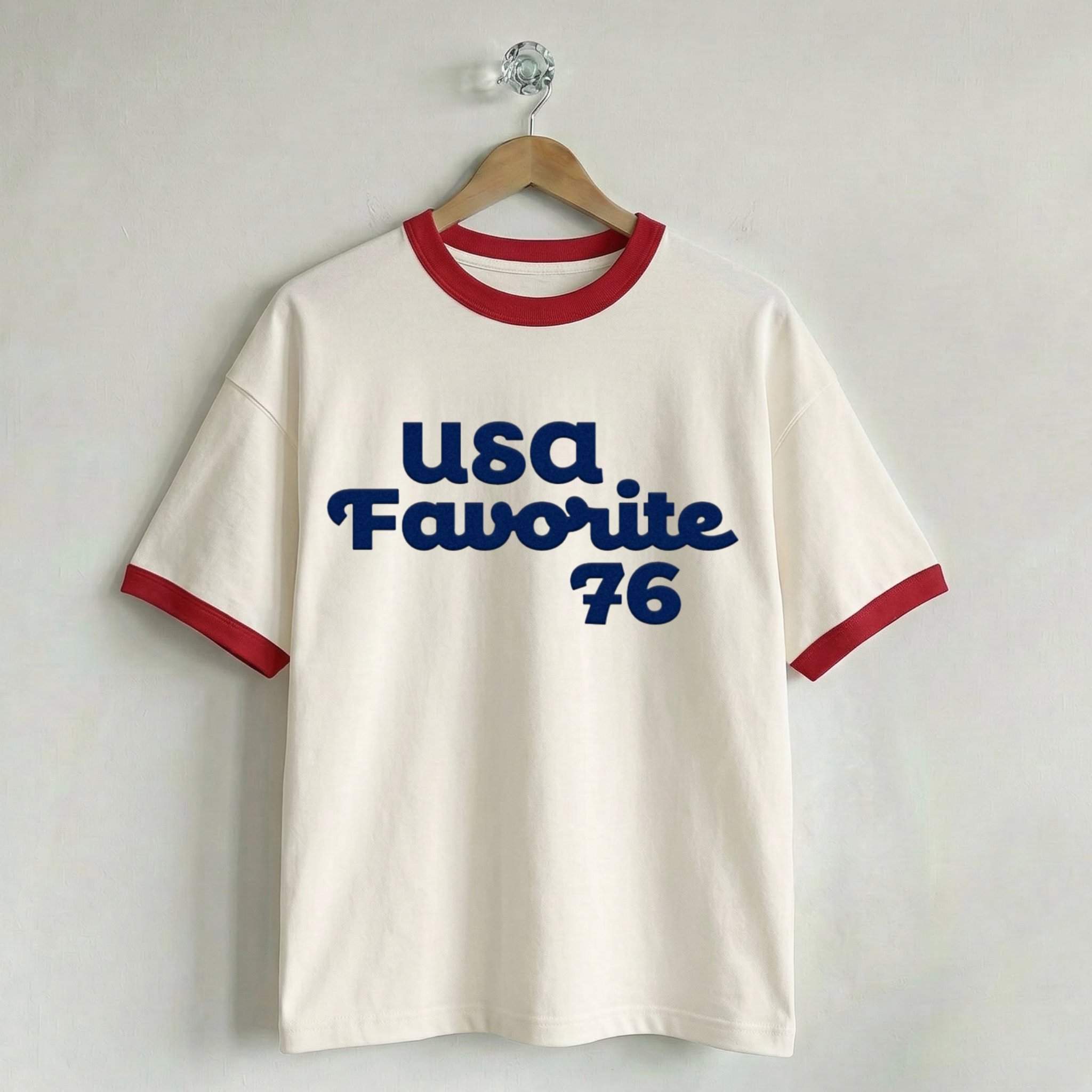 USA Favorite Vintage V-Neck Sweatshirt USA Favorite Ringer Tee