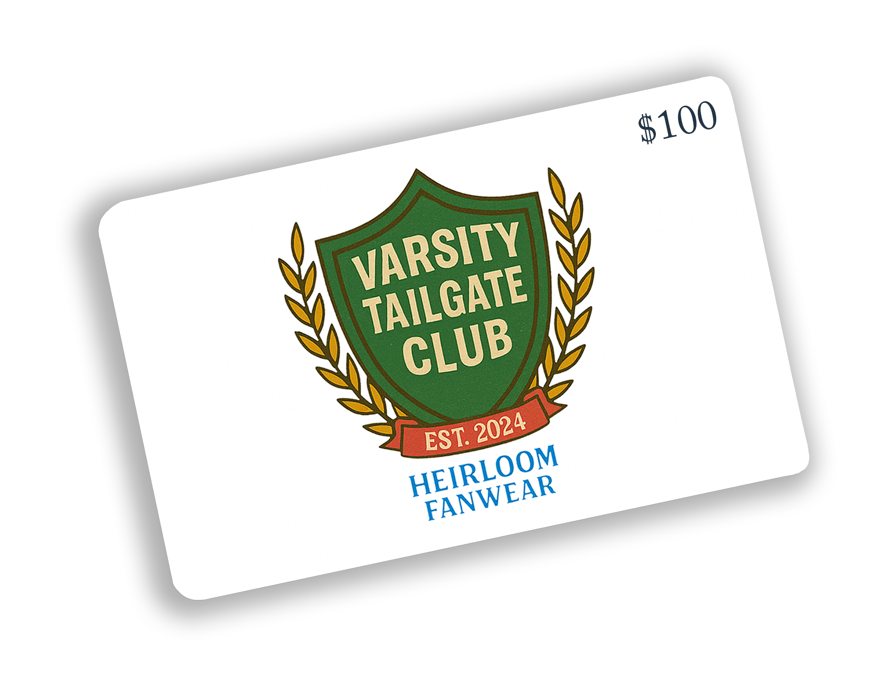 Varsity Tailgate Club Gift Card
