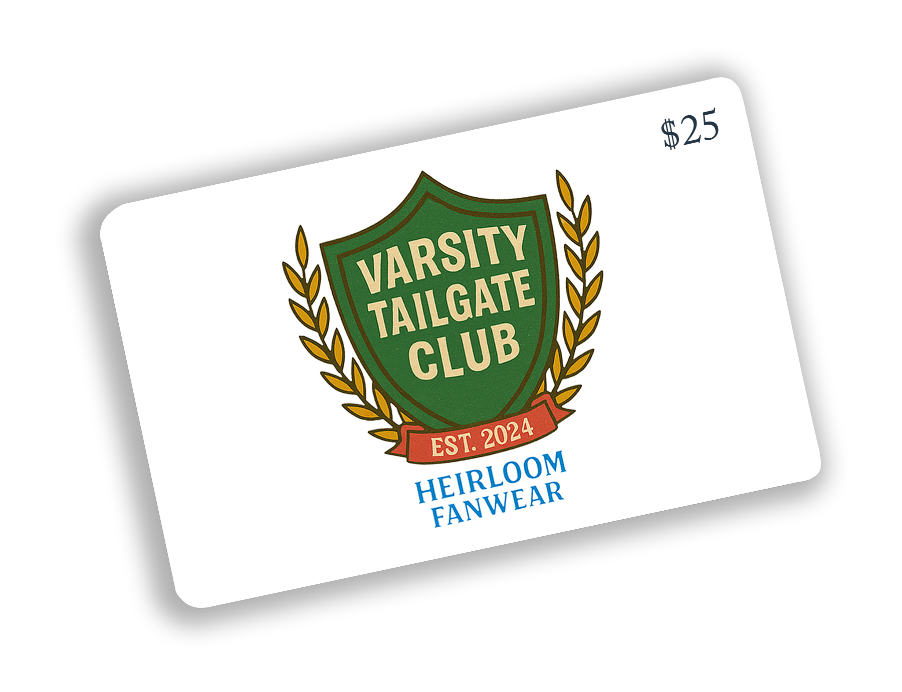 Varsity Tailgate Club Gift Card