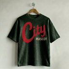 Custom Vintage Graphic Tee Varsity Athletic Forest