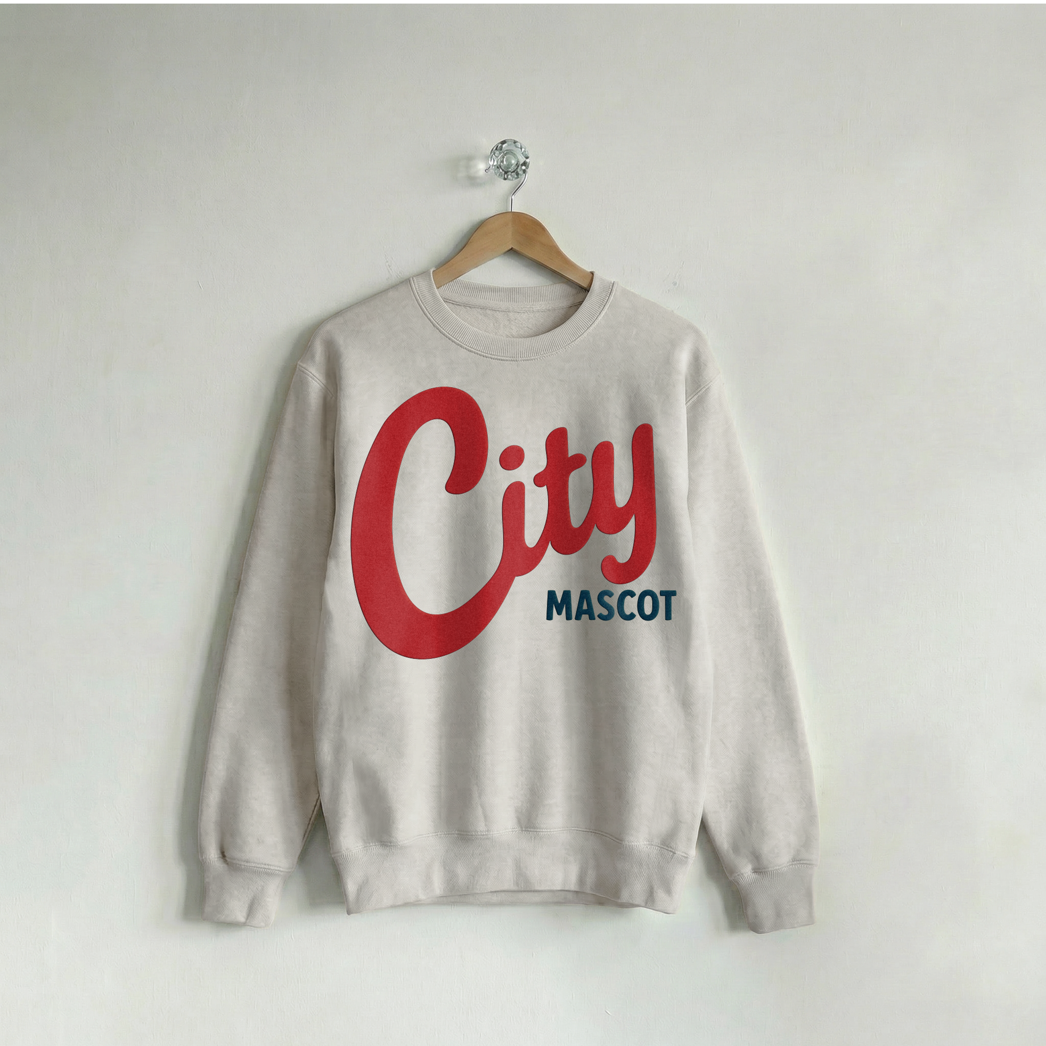 Custom Crew Varsity Creamy Ash