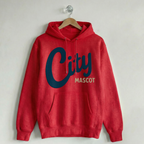 Custom Vintage Hoodie Sweatshirt Varsity Nantucket Red