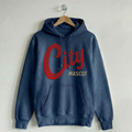 Custom Vintage Hoodie Sweatshirt Varsity Navy