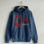 Custom Vintage Hoodie Sweatshirt Varsity Navy