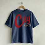 Custom Vintage Graphic Tee Varsity Navy