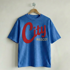 Custom Vintage Graphic Tee Varsity Royal