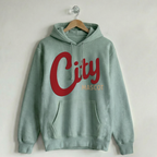 Custom Vintage Hoodie Sweatshirt Varsity Unconventional Green