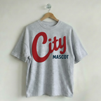 Custom Vintage Graphic Tee Varsity Varsity Gray
