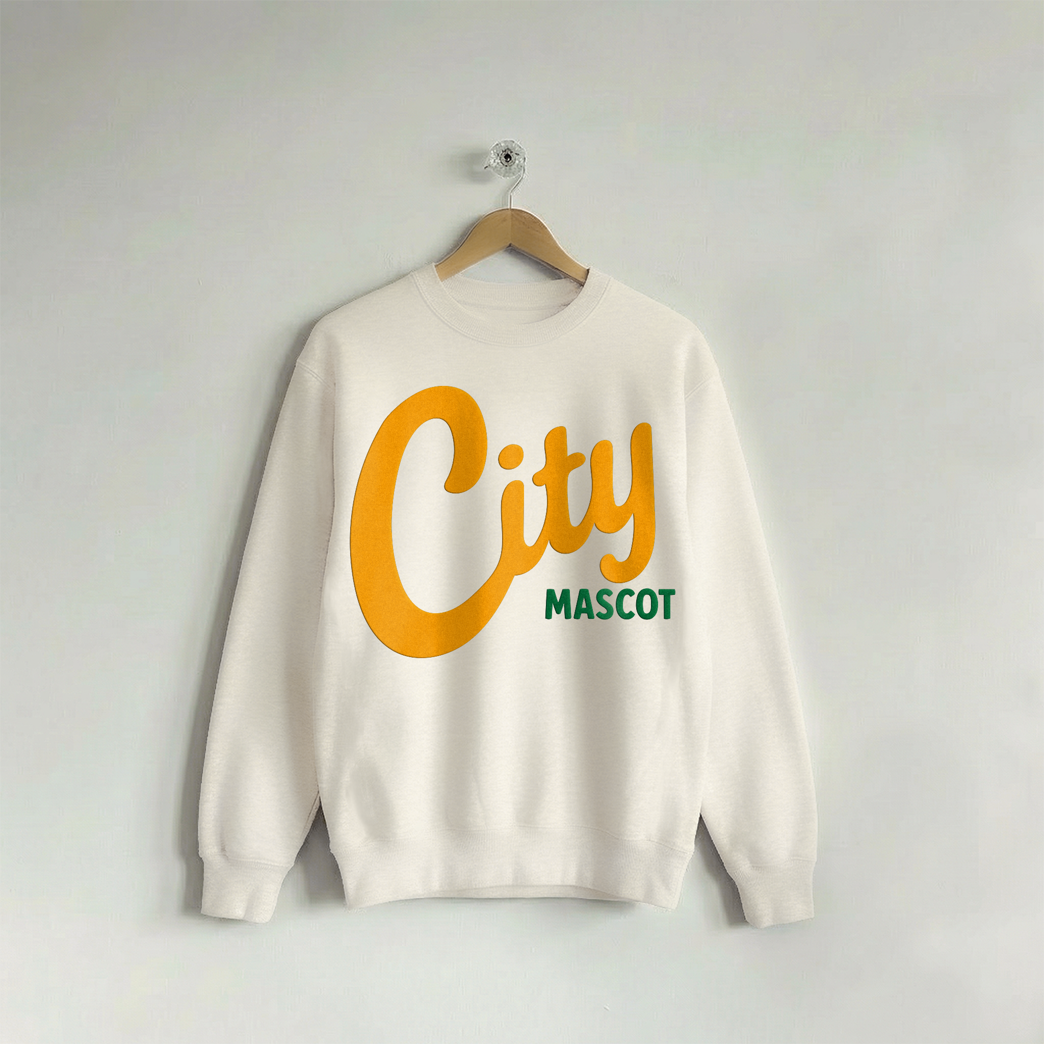 Custom Crew Varsity White