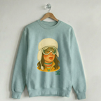 Ski Babes of Pines Peak Vintage Crewneck Sweatshirt Unconventional Green Winter Break Crew