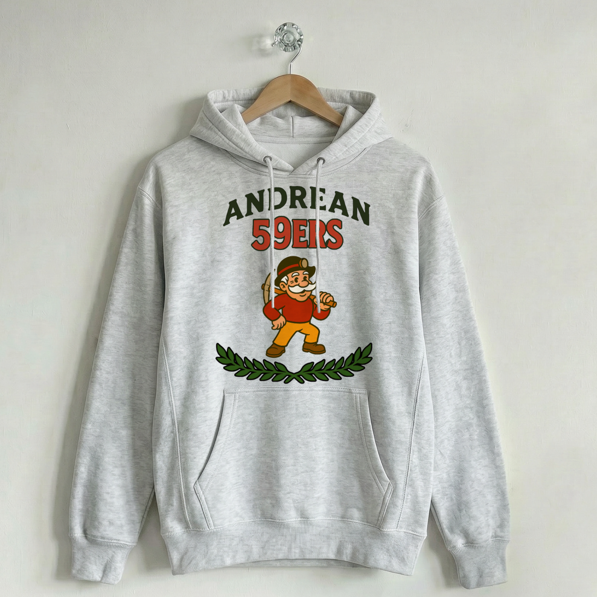 Vintage School Mascot Collection Andrean 59ers Mascot Hoodie