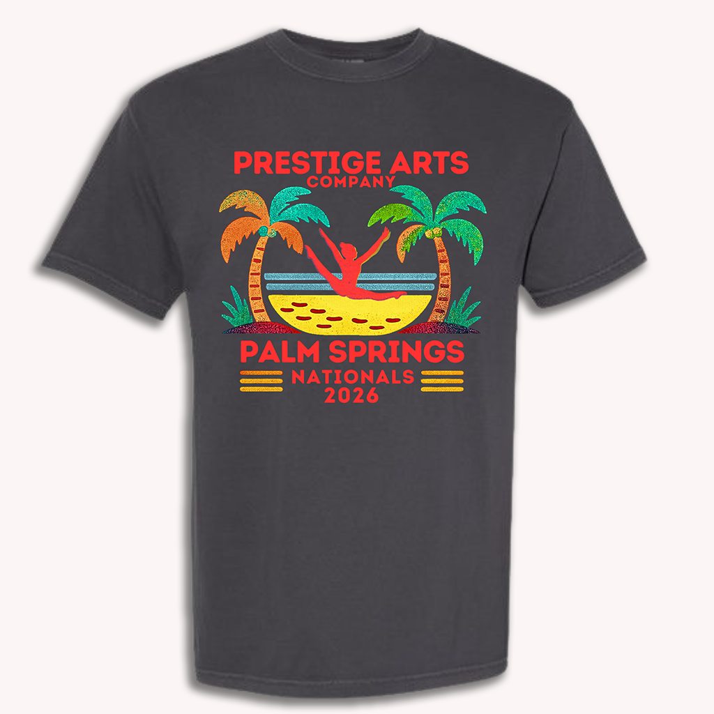 Palm Springs PAC Tee Palm Springs Black Vibrant Contrast Tee