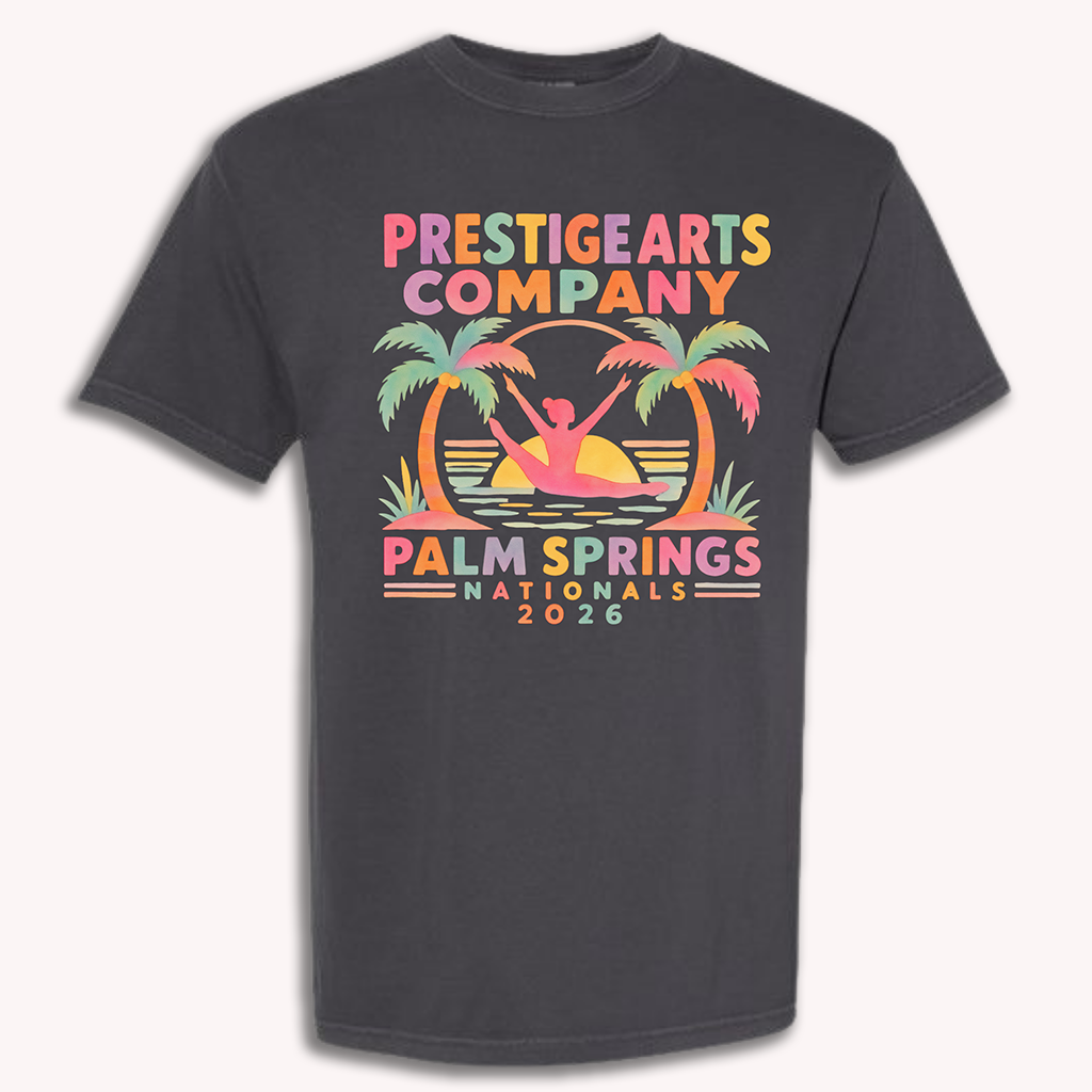 Palm Springs PAC Tee Palm Springs Black Watercolor Tee