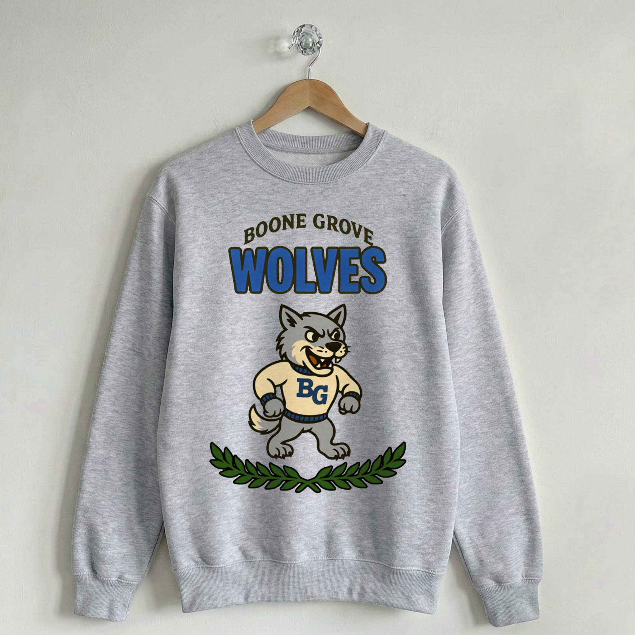 Vintage School Mascot Collection Boone Grove Wolves Mascot Crew