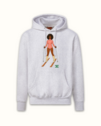 Ski Babes Hoodie Bubblegum Hoodie Varsity Gray
