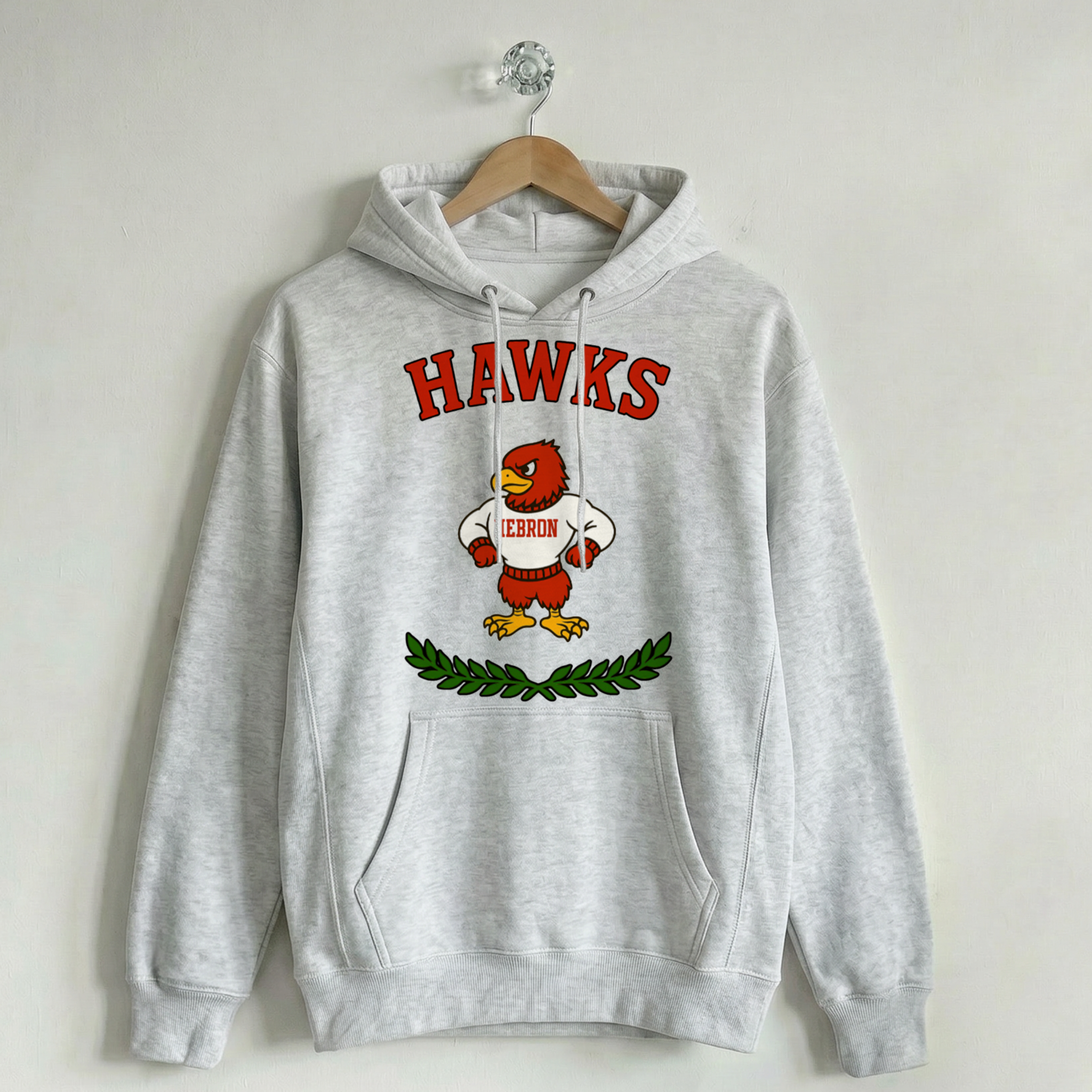 Vintage School Mascot Collection Hebron Hawks Mascot Hoodie