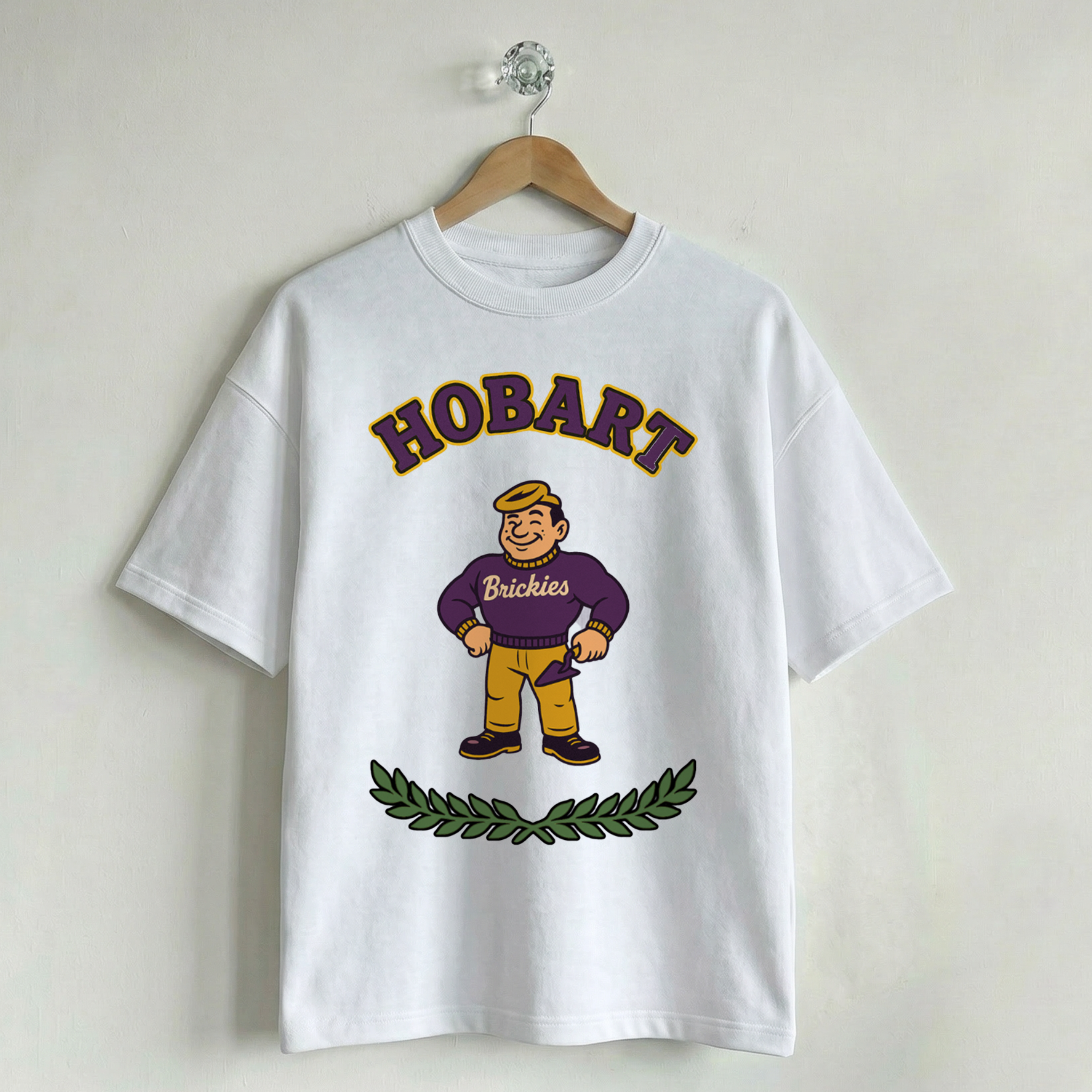 Vintage School Mascot Collection Hobart Brickies Mascot Tee