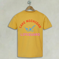Indiana Dunes Lake Michigan Lifeguard Shirts Lake Michigan Lifeguard Mustard Tee