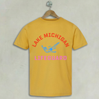 Indiana Dunes Lake Michigan Lifeguard Shirts Lake Michigan Lifeguard Mustard Tee