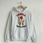 Vintage School Mascot Collection Lowell Red Devils Mascot Hoodie