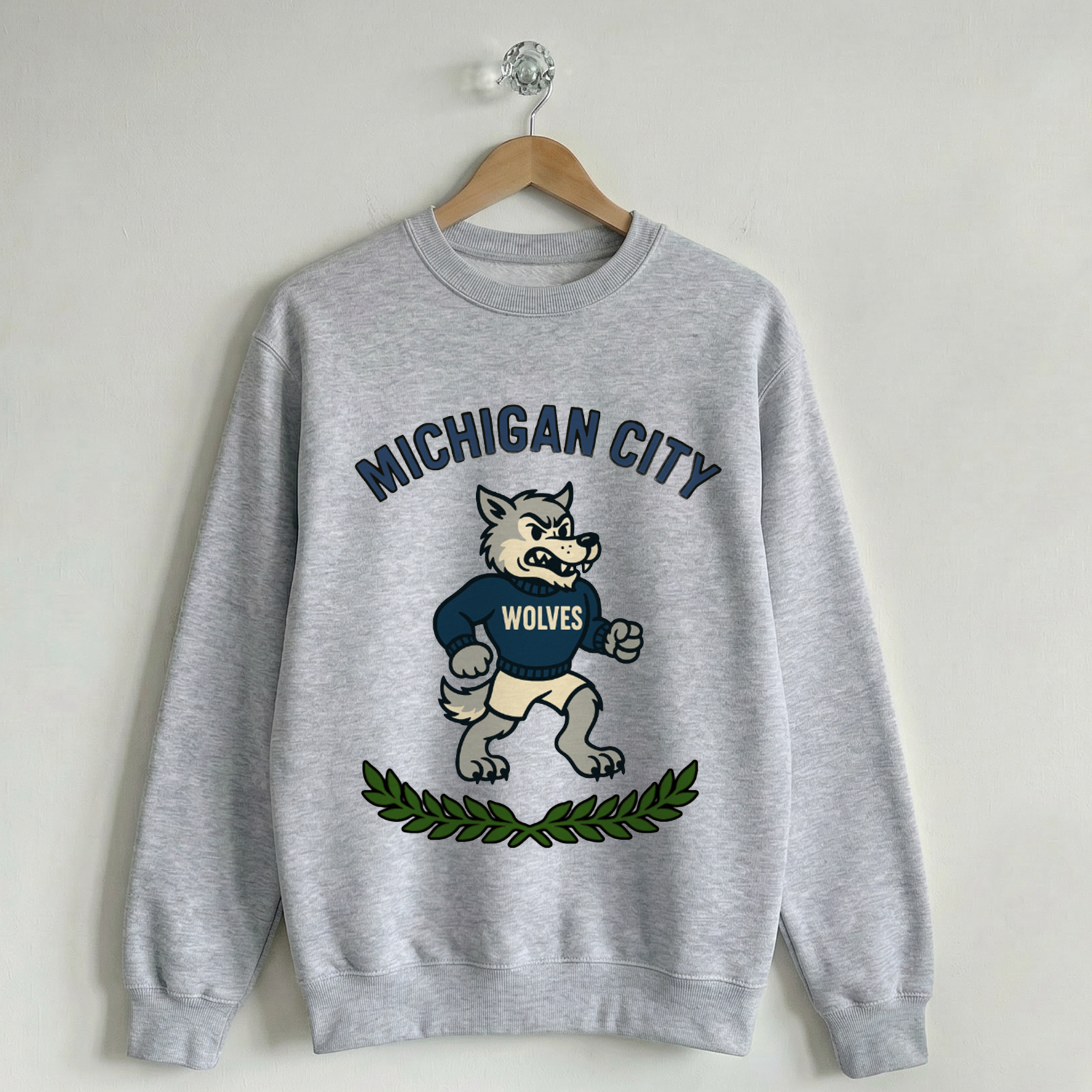 Vintage School Mascot Collection Michigan City Wolves Mascot Crew