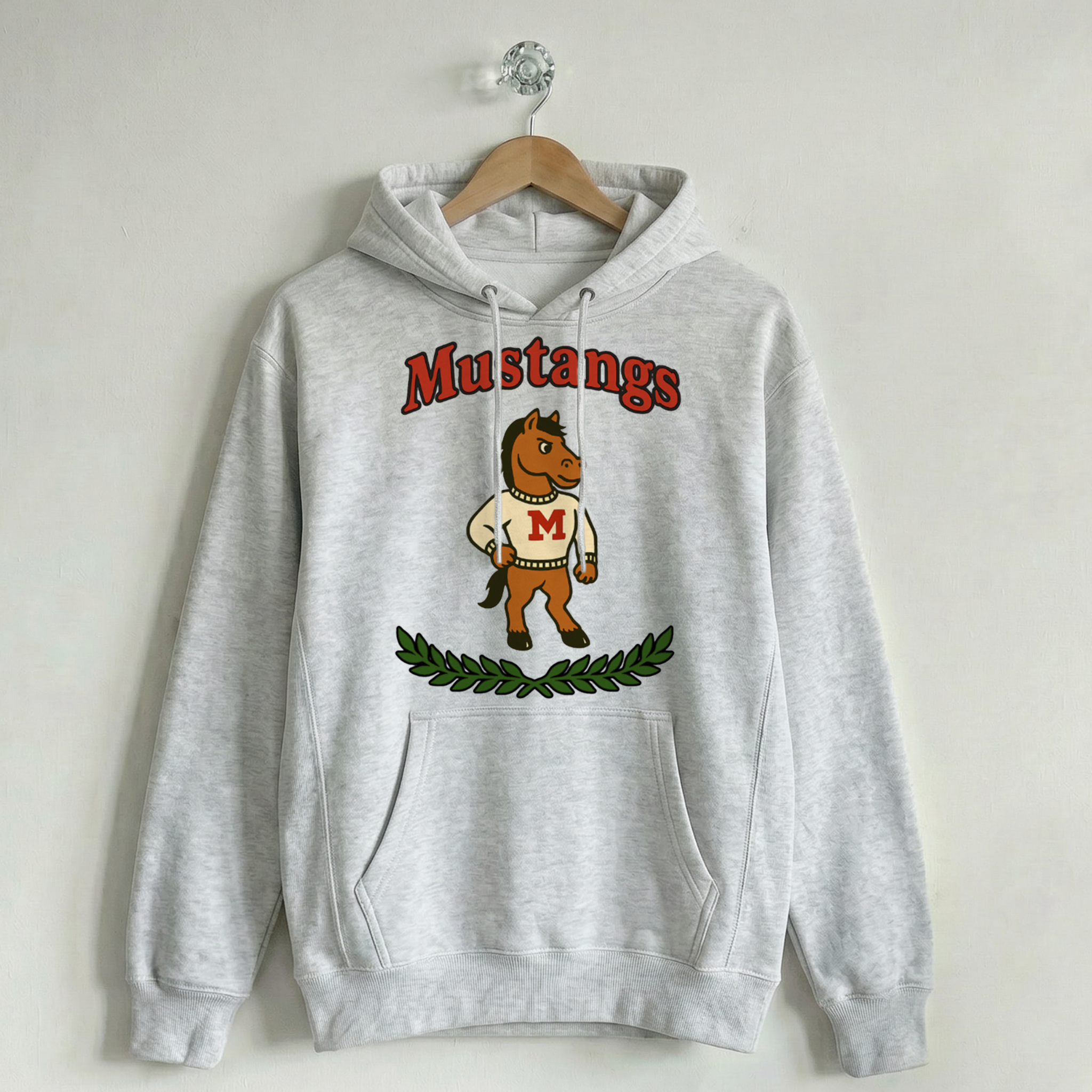Vintage School Mascot Collection Munster Mustangs Mascot Hoodie